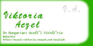 viktoria aczel business card